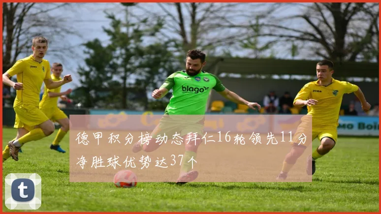 德甲积分榜动态拜仁16轮领先11分净胜球优势达37个